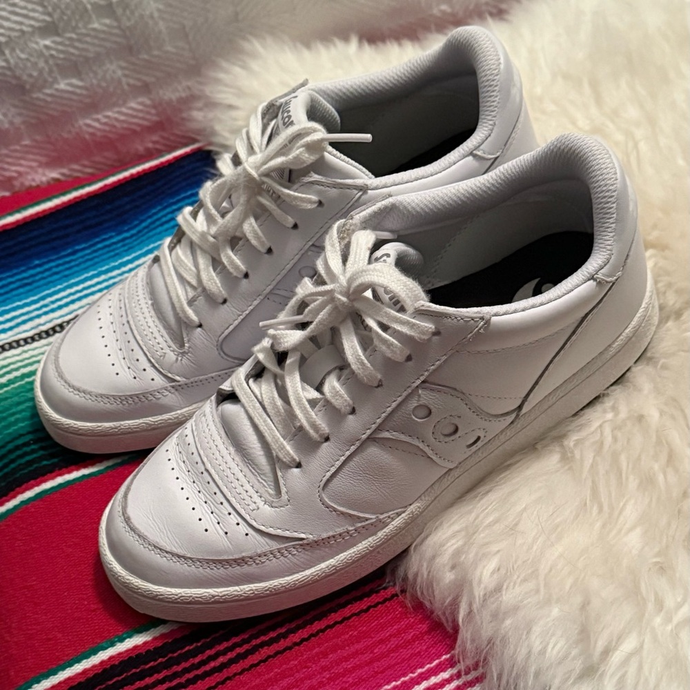 Saucony Jazz Court White Leather Sneakers